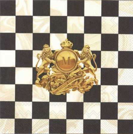 Manor Road Dinner Napkin Marble Royale 20pk