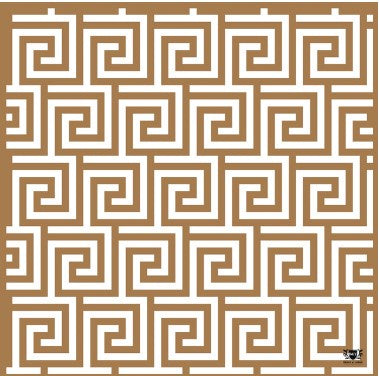 B & Y Gold Grecian Key Paper Placemat 30pk