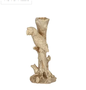 Paulie Parrot CandleHolder