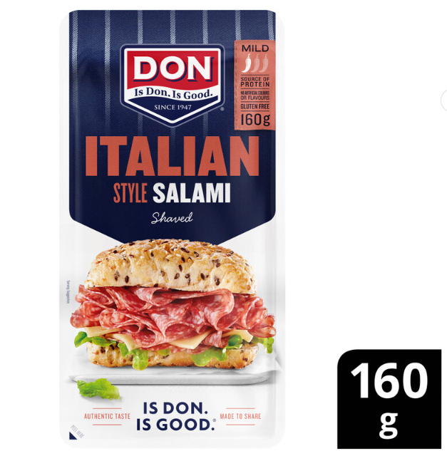 Don Salami Italian Style Shaved 160g