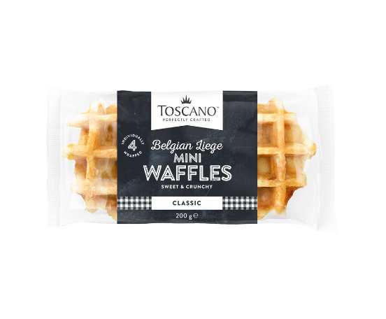 Toscano Belgian Waffles  Mini 4Pk