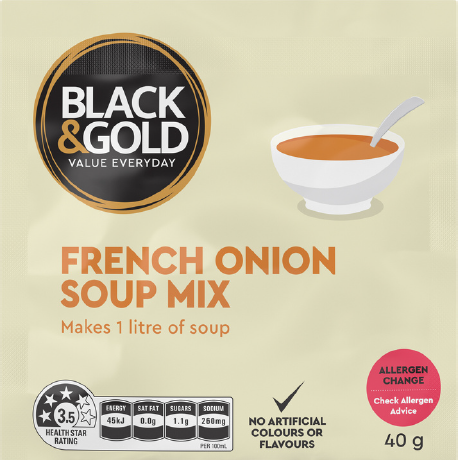 Black & Gold French Onion Soup 40g