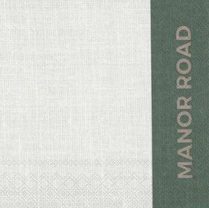 Manor Road Cocktail Napkin Colourblock Green 20pk