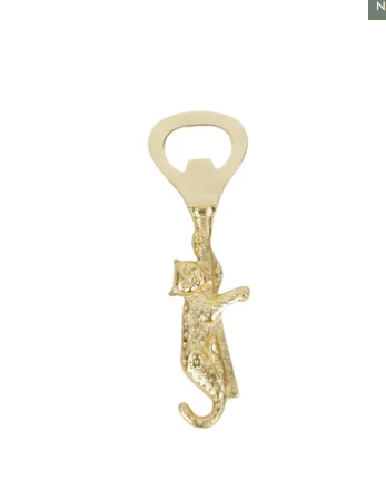 Leo Metal Bottle Opener Gold