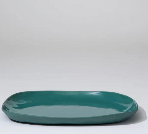 Cloud Square Platter Moss L