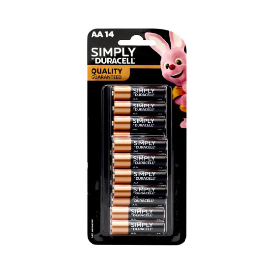 Duracell Simply Batteries AA 14pk