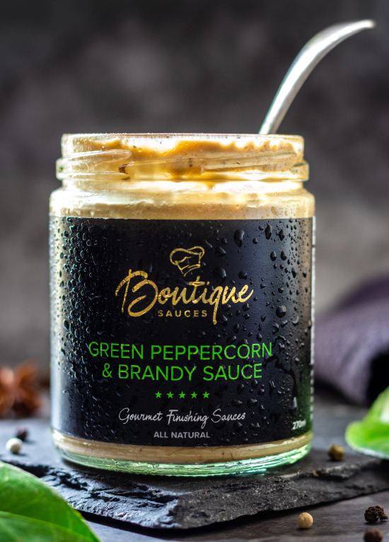 Boutique Sauces Green Peppercorn & Brandy Sauce 270ml