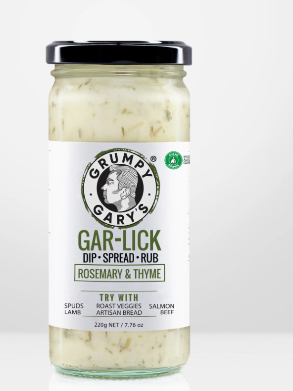 Grumpy Gary's Gar-Lick Dip Rosemary & Thyme 220g