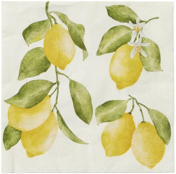 Assemble Lemon Branch Luncheon Napkin 20pk