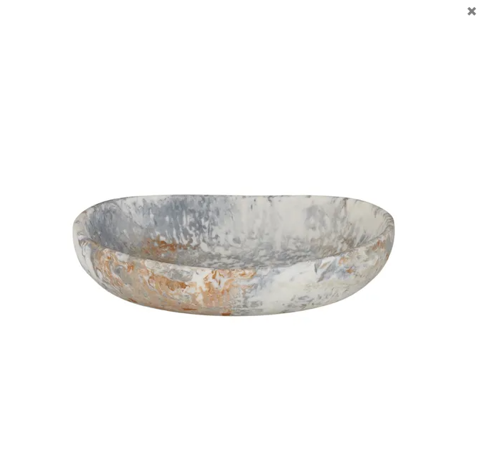 Hadley Resin Bowl Steel