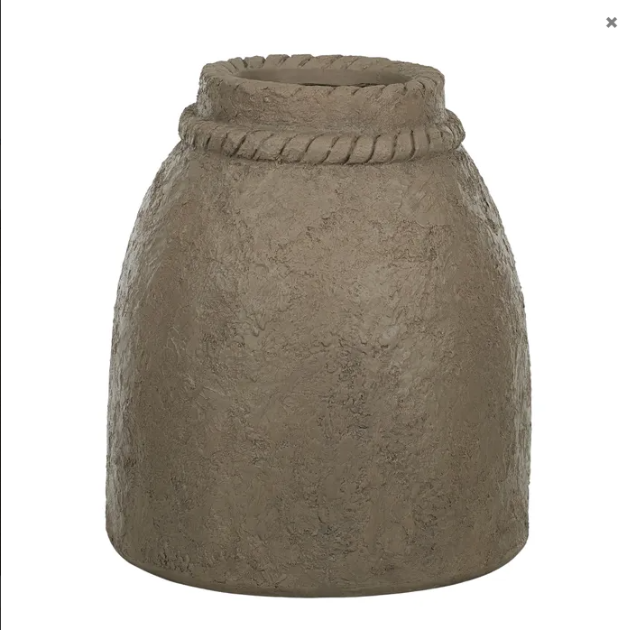 Tiana Composite Vase Taupe