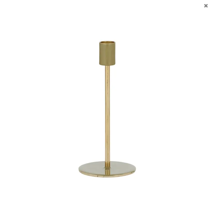 Metal Candleholder Olive/Gold