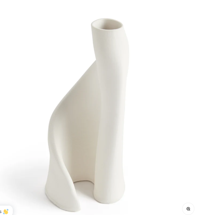 Luna White Vase 45cm