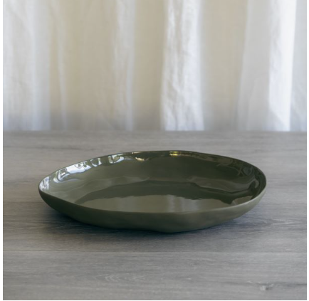 Flax Platter 38cm Khaki