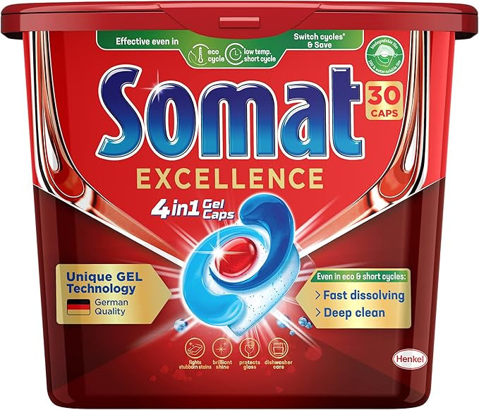 Somat Excellence 4 in 1 Dishwasher Capsules 30pk