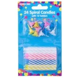 Korbond Spiral Birthday Candles & Holders