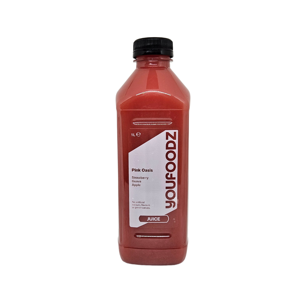 YouFoodz Pink Oasis Strawberry, Guava, Apple 1L