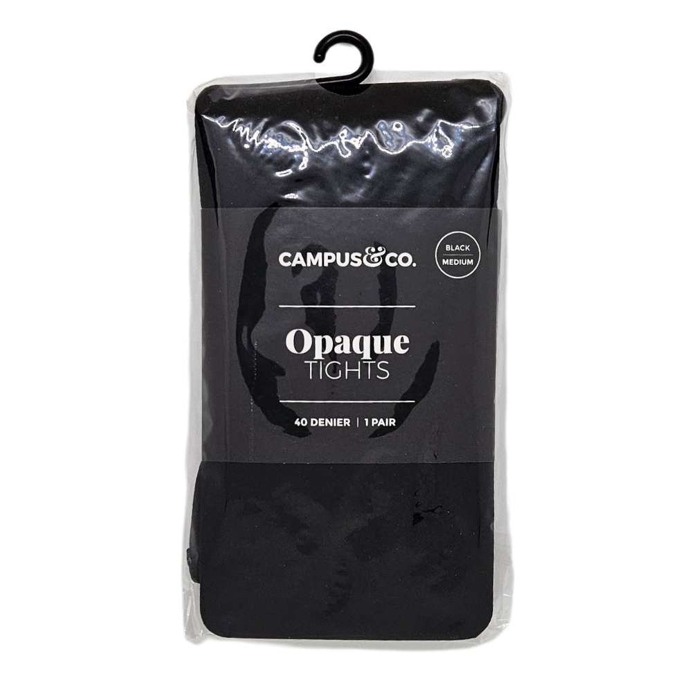 Campus&Co. Opaque Tights Black Tall 1pk