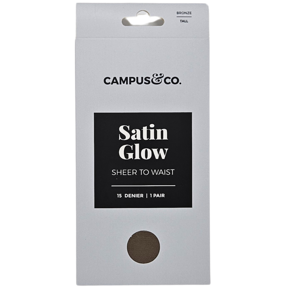 Campus&Co. Satin Glow Sheer To Waist Bronze Medium 1pk
