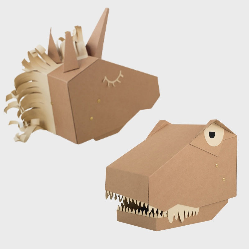 KOKO Cardboards 3D MASKS | T-Rex or Unicorn