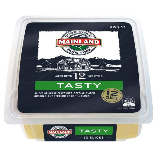 Mainland Tasty Sliced Cheese 210g