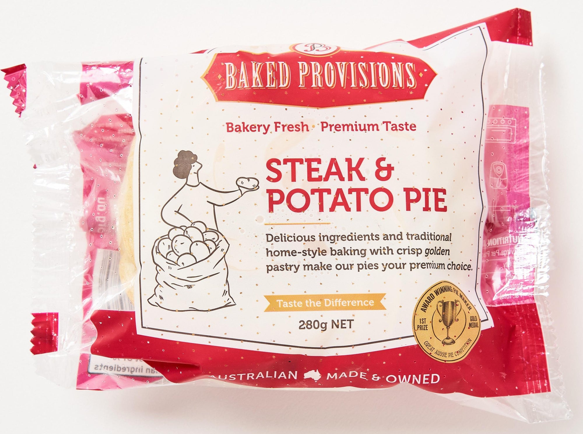 Baked Provisions Steak Potato Pie Perforated 280g