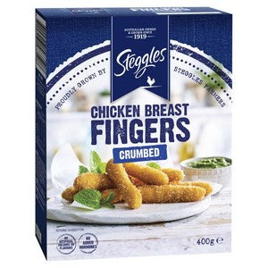 Steggles Crumbed Chicken Breast Fingers 400g