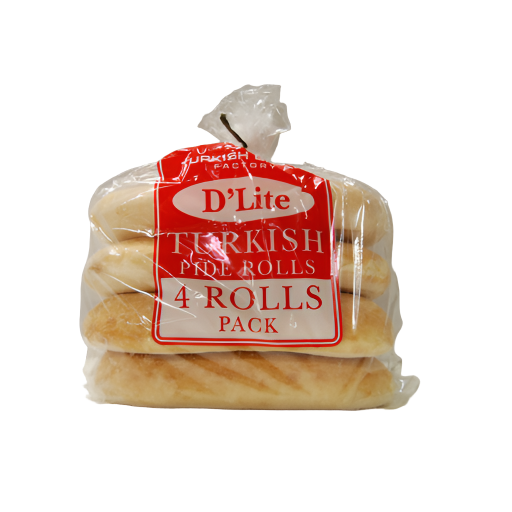 D'Lite Turkish Bread Rolls 4pk