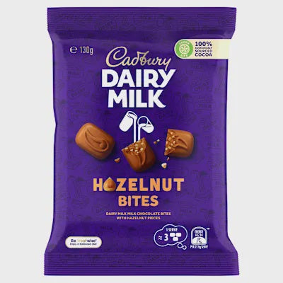 Cadbury Hazelnut Bites 130g