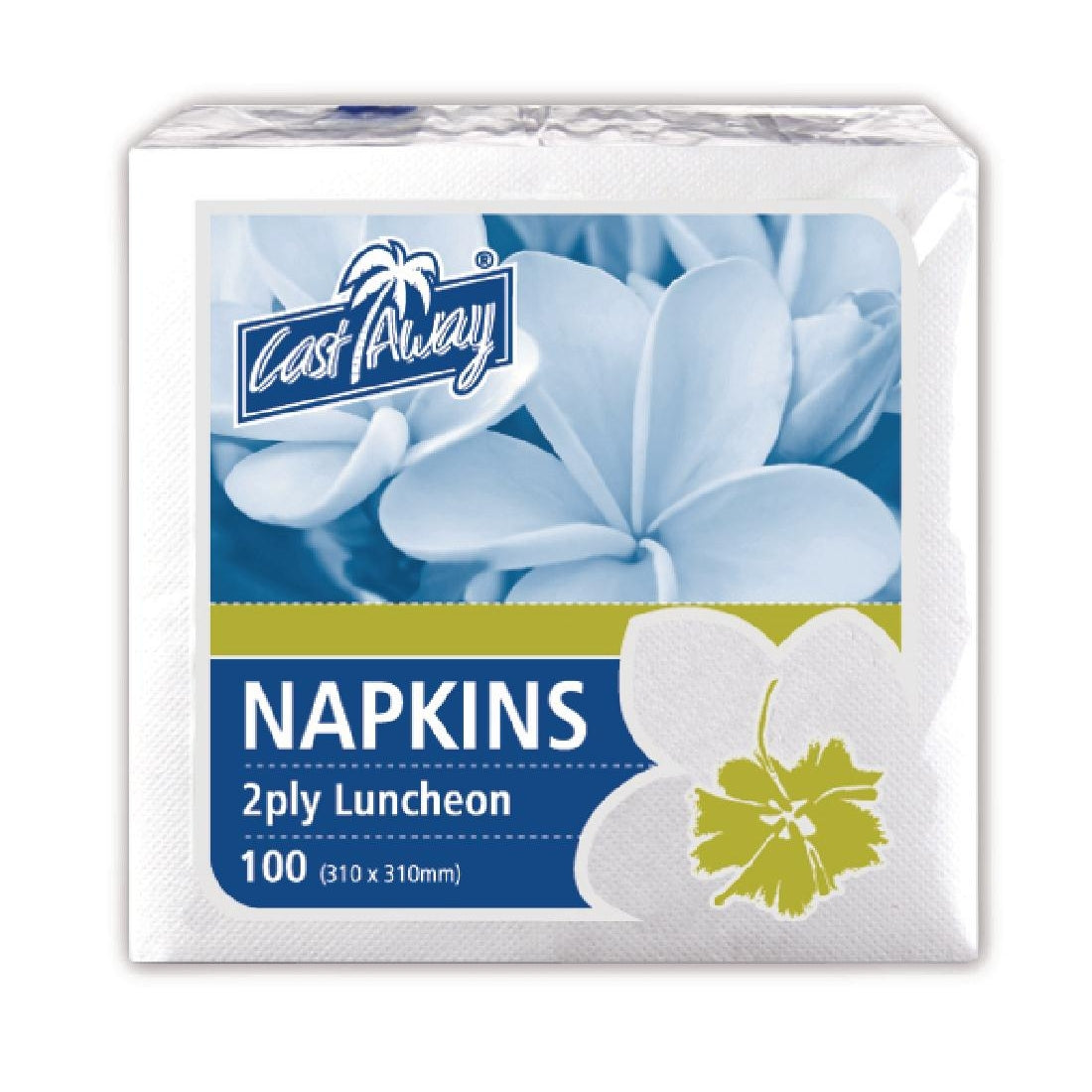 Castaway  Lunch Napkin White 100 pk