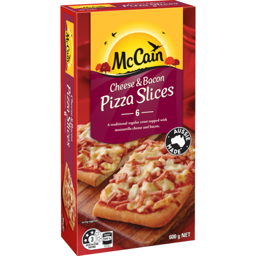 McCain Bacon & Cheese Pizza Slices 600g