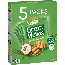 Grainwaves Sour Cream & Chives 5 Pack 110g