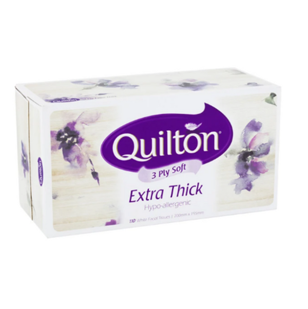Quilton White Facial Tissue 3ply 110s