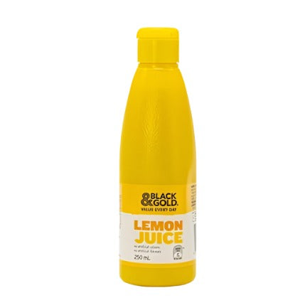Black & Gold Lemon Juice Bottle 250ml