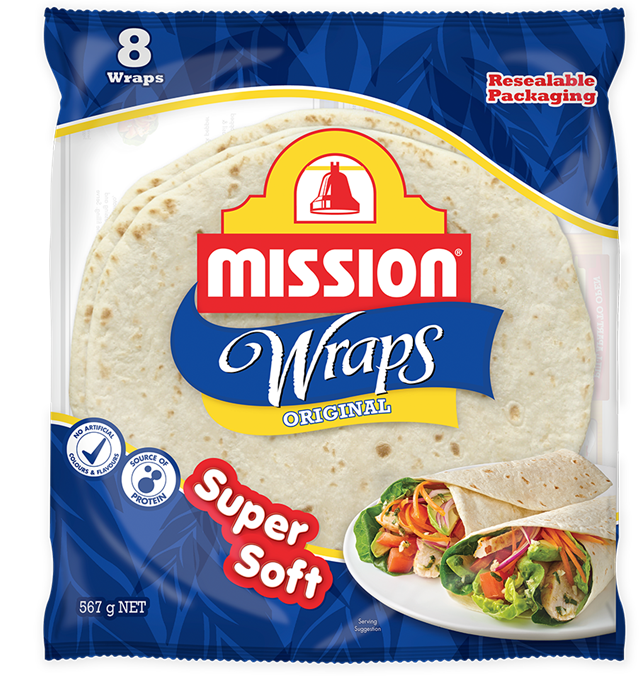 Mission Wraps Original White 8pk