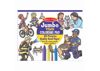 Jumbo Colouring Pad - Town