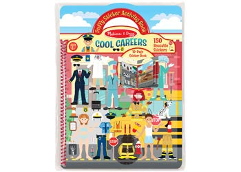 Reusable Puffy Sticker Activity Book - Cool Careers