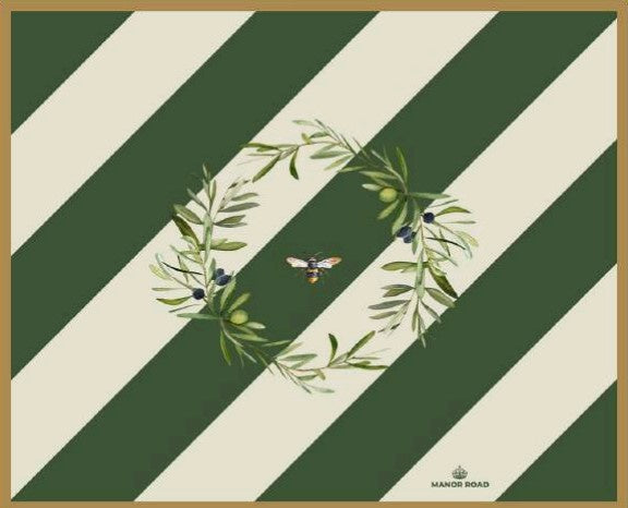 Manor Road Paper Placemat Olive & Bee 30 sheets