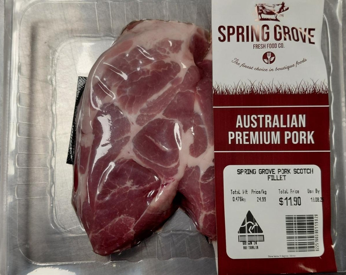 Spring Grove Pork Scotch Fillet