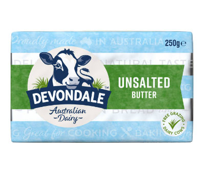 Devondale Unsalted Butter 250g