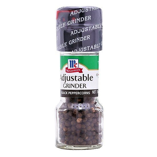 MCcormick Adjustable Grinder Black Peppercorns 50g