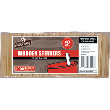 Wooden Stirrer 1000pk