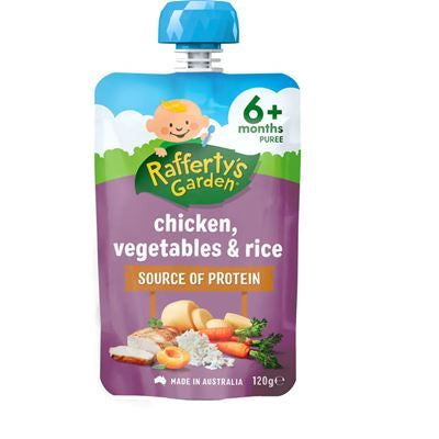 Rafferty's Garden Chicken, Vegetables & Rice 6 Months+ Pouch 120g