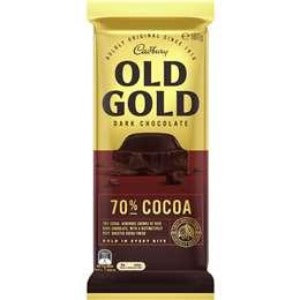Cadbury Old Gold Dark 70% Cocoa Chocolate Block 180g