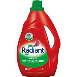 Radiant Whites or Colours Laundry Liquid Detergent 2L