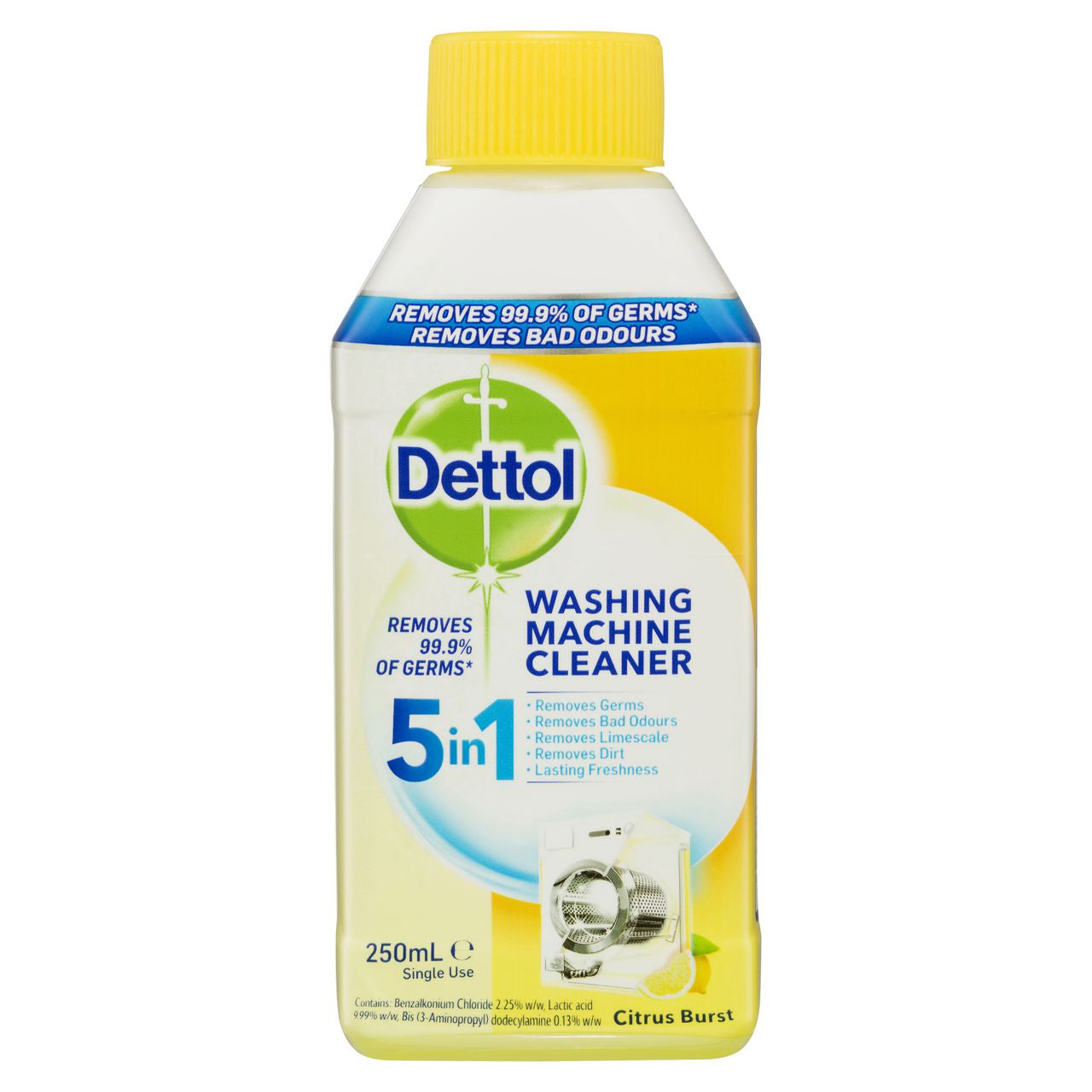 Dettol Antibacterial Washing Machine Cleaner 5in1 250ml