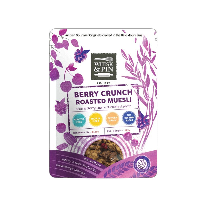 Whisk & Pin Berry Crunch Roasted Muesli  525g