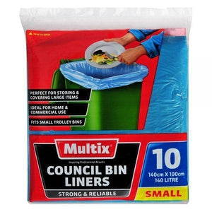 Multix Small Council Bin Liners 140L 10pk