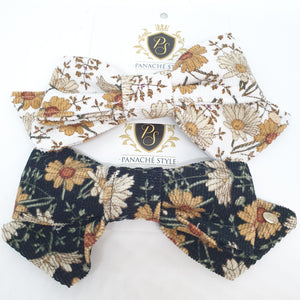 Panache Pinwale Floral Bow