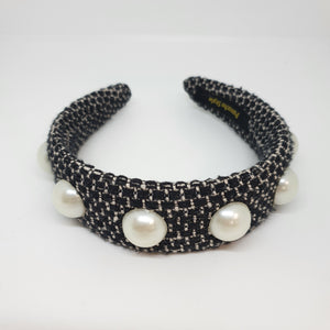 Panache Pearl N Tweed Headband